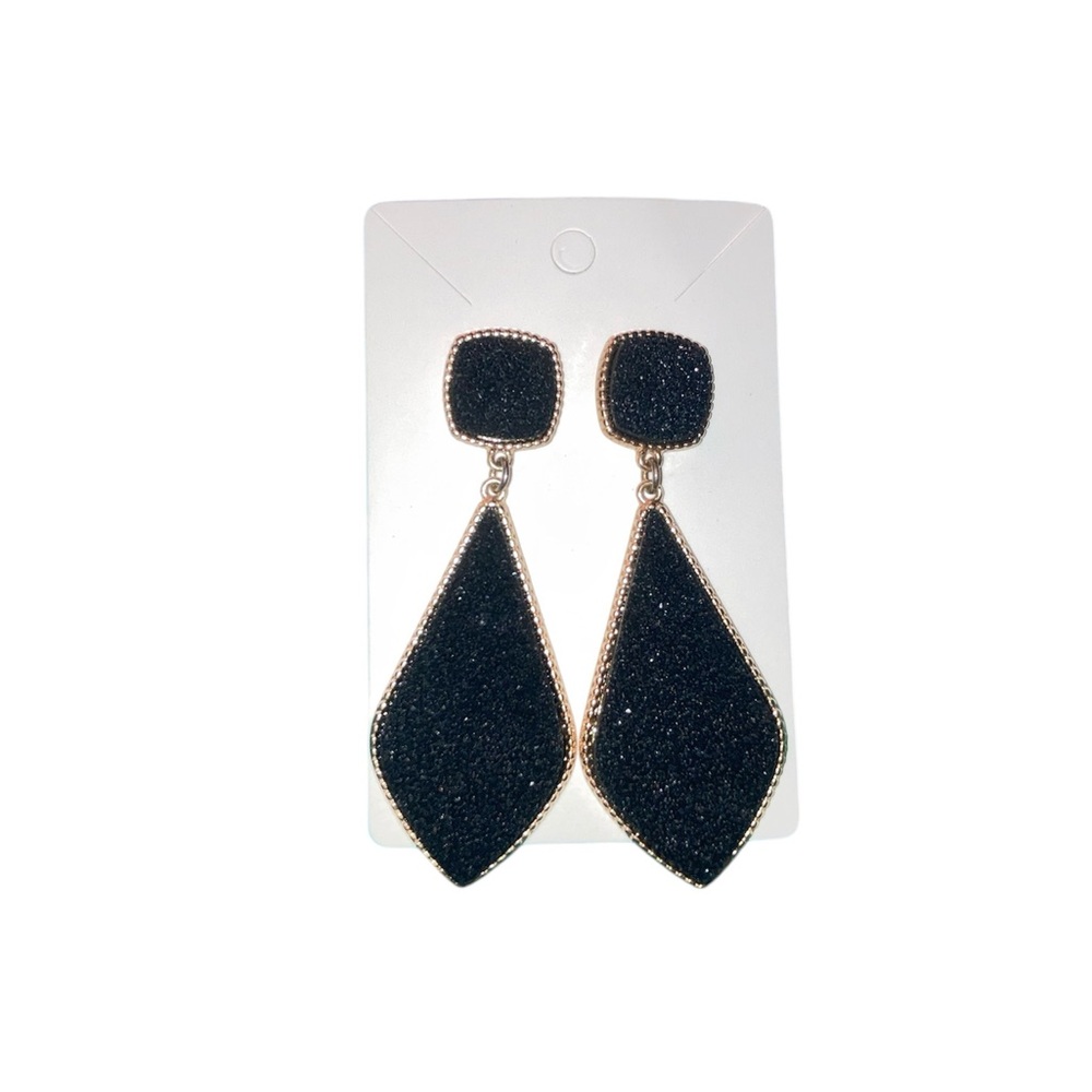 ✨3 for $15✨ Gold and Black Sparkle Dangle Earrings